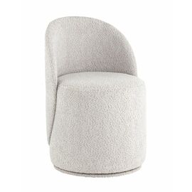 Пуф Loreen вращающийся букле светло-серый | Интернет магазин мебели и декора LifeDekor