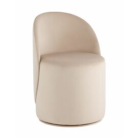 Пуф Loreen вращающийся велюр молочный | Интернет магазин мебели и декора LifeDekor