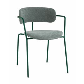 Стул Дженни букле зеленый каркас зеленый полуглянцевый муар | Интернет магазин мебели и декора LifeDekor
