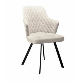 Стул DikLine 345 C103 крем, ножки черные | Интернет магазин мебели и декора LifeDekor