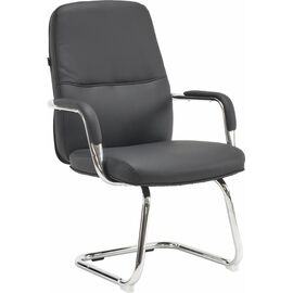 Кресло для посетителей Everprof Vesta CF Экокожа Черный | Интернет магазин мебели и декора LifeDekor