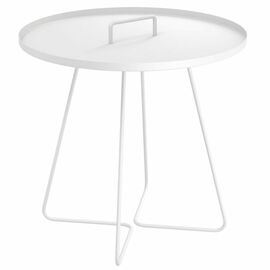 Столик журнальный SHT-CT42 белый муар | Интернет магазин мебели и декора LifeDekor