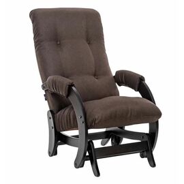 Кресло-маятник Модель 68 (венге текстура / ткань Malmo 28) | Интернет магазин мебели и декора LifeDekor