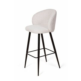 Стул полубарный Vito, букле белый / опора конус | Интернет магазин мебели и декора LifeDekor