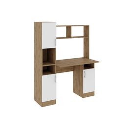 Компьютерный стол Эндо дуб вотан / белый | Интернет магазин мебели и декора LifeDekor