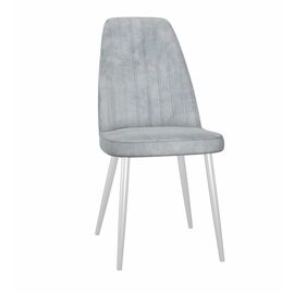 Стул DikLine 326 B22 GREY, ножки белые | Интернет магазин мебели и декора LifeDekor