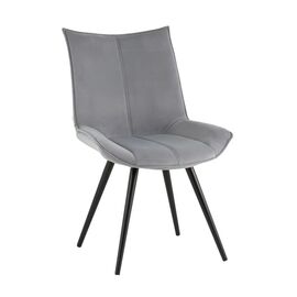 Стул вращающийся Робб велюр серый | Интернет магазин мебели и декора LifeDekor