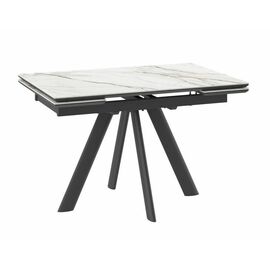 Cтол с керамическим покрытием Джейтон (JACK) -120 (CALAKATTA GOLD ST CER/Черный) 120(30+30)х80 | Интернет магазин мебели и декора LifeDekor