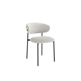 Дизайнерский стул Lory букле светло-серый | Интернет магазин мебели и декора LifeDekor