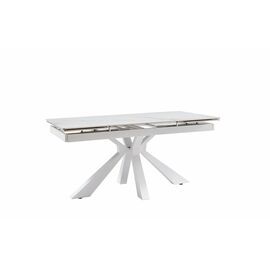 Стол керамический Dick 160-240*90*76 белый глянцевый/белый | Интернет магазин мебели и декора LifeDekor