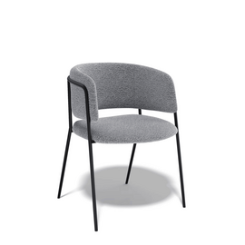 Дизайнерский стул Dragon букле серый | Интернет магазин мебели и декора LifeDekor