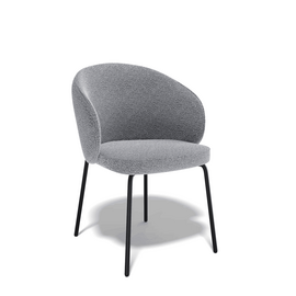 Дизайнерский стул Lucky букле серый | Интернет магазин мебели и декора LifeDekor