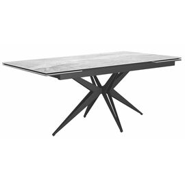 Стол DikLine KW160 мрамор С31 (керамика серая глянец)/опоры черные | Интернет магазин мебели и декора LifeDekor