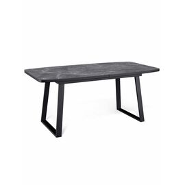 Стол керамический Vavilon 140-180*80*76 черный мрамор/черный | Интернет магазин мебели и декора LifeDekor