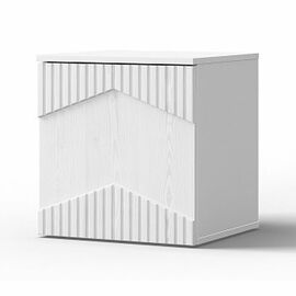 Тумба «Оливия» ПР КМК 0971.18, белый/ясень белый текстурный | Интернет магазин мебели и декора LifeDekor