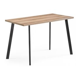 Стол деревянный Тринити Лофт 120х80х75 25 мм дуб делано светлый / черный матовый | Интернет магазин мебели и декора LifeDekor