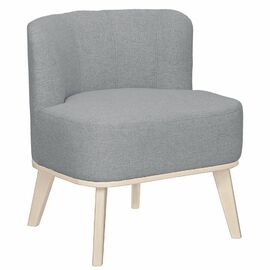 Кресло Жирон ткань серый, каркас лак | Интернет магазин мебели и декора LifeDekor