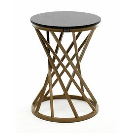 "Диего" журнальный стол из HPL 120х60 H40, каркас темно-серый (RAL7024), цвет "серый гранит" | Интернет магазин мебели и декора LifeDekor