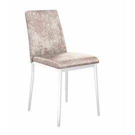 Стул DikLine 270 M02 бежевый, ножки белые | Интернет магазин мебели и декора LifeDekor