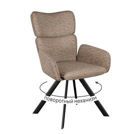 Стул DikLine 501 поворотный NS05 CAPPUCCINO, ножки черные | Интернет магазин мебели и декора LifeDekor