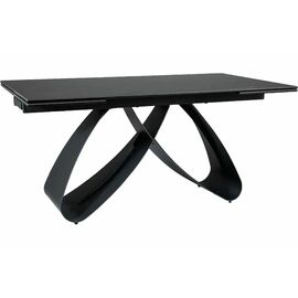 Стол керамический Enzo160-240*90 черный матовый/черный | Интернет магазин мебели и декора LifeDekor