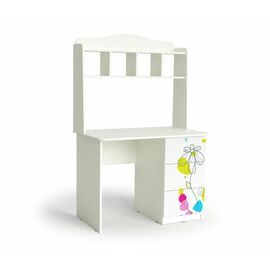 Стол письменный "Цветы", Белый шёлк | Интернет магазин мебели и декора LifeDekor