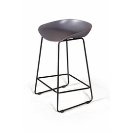 Стул полубарный Leo пластик серый | Интернет магазин мебели и декора LifeDekor