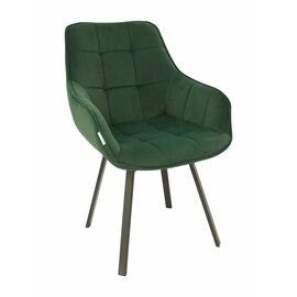 Полукресло поворотное Milan велюр зеленый/черные опоры | Интернет магазин мебели и декора LifeDekor