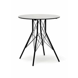 "Конте" интерьерный стол из HPL круглый Ø70см, цвет "серый гранит" | Интернет магазин мебели и декора LifeDekor