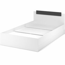 Кровать «Чикаго» 120 настил ЛДСП, Антрацит/Белый | Интернет магазин мебели и декора LifeDekor