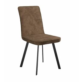 Стул DikLine 208 AN19 шоколад, ножки черные | Интернет магазин мебели и декора LifeDekor