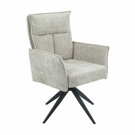 Стул DikLine 6824 тк. Бежевая 709-2, опоры черные поворотный (комплект 2 шт) | Интернет магазин мебели и декора LifeDekor