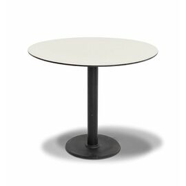 "Каффе" интерьерный стол из HPL круглый Ø70см, цвет молочный | Интернет магазин мебели и декора LifeDekor