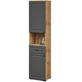 Пенал «Лацио Сканди» 2д1ящ, Вотан/Сканди графит | Интернет магазин мебели и декора LifeDekor