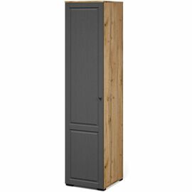 Шкаф «Лацио Сканди» 1д ЛВ, Вотан/Сканди графит | Интернет магазин мебели и декора LifeDekor