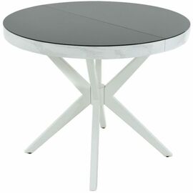 Стол «Оскар» D950 GLASS, стекло черное | Интернет магазин мебели и декора LifeDekor