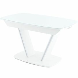 Стол «Дрезден» 130x80 стекло, белый | Интернет магазин мебели и декора LifeDekor