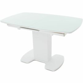 Стол «Будапешт» 130x80 стекло OPTI, белый | Интернет магазин мебели и декора LifeDekor
