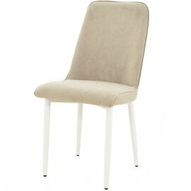 Стул «Дейзи», Вивальди 04, каркас белый | Интернет магазин мебели и декора LifeDekor