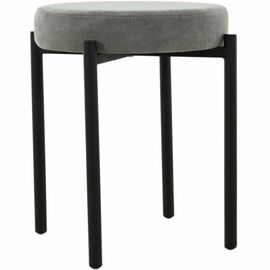 Табурет «Кампо», велюр Вивальди 07, каркас черный | Интернет магазин мебели и декора LifeDekor