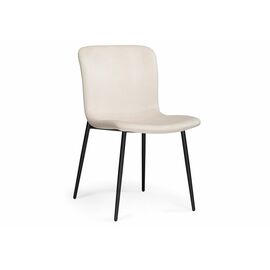 Стул на металлокаркасе Игон бежевый / черный муар | Интернет магазин мебели и декора LifeDekor