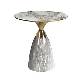 Кофейный столик Secret диам.40см x 54см, серый мрамор, металл, керамика | Интернет магазин мебели и декора LifeDekor