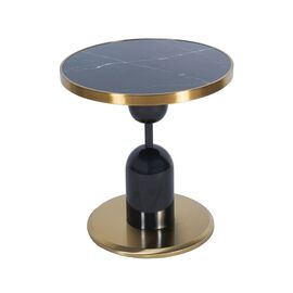 Кофейный столик Gloria диам.50см x 54см, чёрный, металл | Интернет магазин мебели и декора LifeDekor