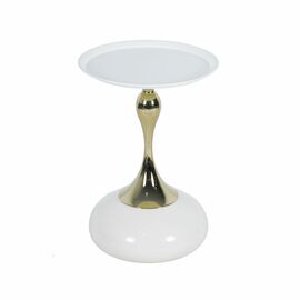 Кофейный столик Angel 40x55см, белый, металл | Интернет магазин мебели и декора LifeDekor