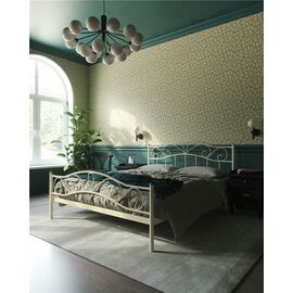 Кровать с изножьем Глэдис  (160х200/ноги металл/цвет Бежевый) | Интернет магазин мебели и декора LifeDekor