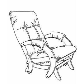 Кресло-маятник Модель 68 (Verona Brown / Дуб / Шпон) | Интернет магазин мебели и декора LifeDekor