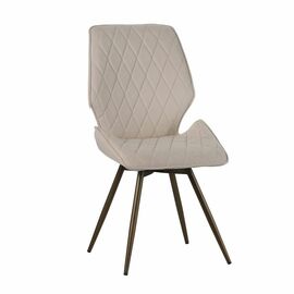 Стул Liam c поворотно-возвратным механизмом, велюр латте/бронза | Интернет магазин мебели и декора LifeDekor