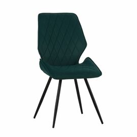 Стул Liam c поворотно-возвратным механизмом, зеленый велюр/черный | Интернет магазин мебели и декора LifeDekor