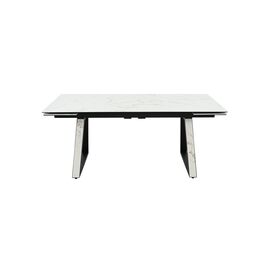 Стол Монако NEW, Керамогранит, Черный матовый муар/Calacata vaglioro | Интернет магазин мебели и декора LifeDekor