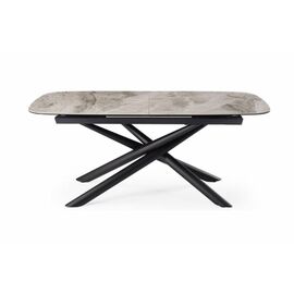 Стол DikLine KE180 керамика серый мрамор С21 глянец/опоры черные) (2 уп) | Интернет магазин мебели и декора LifeDekor